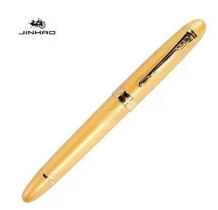 Jinhao X450 Fountain Pen Medium Nib Spiral Gold