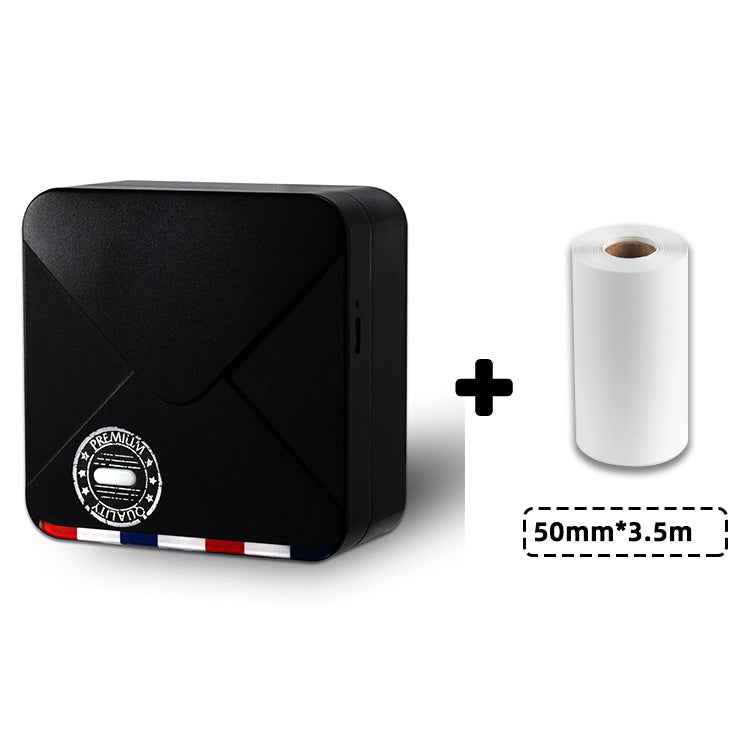 Phomemo M02S HD Bluetooth Thermal Photo Printer with 1 Roll Paper Black
