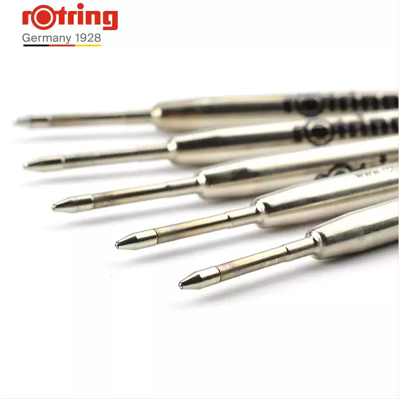 Rotring Giant Ballpoint Pen Refill - 1.0 mm - Black/Blue - Pack of 2