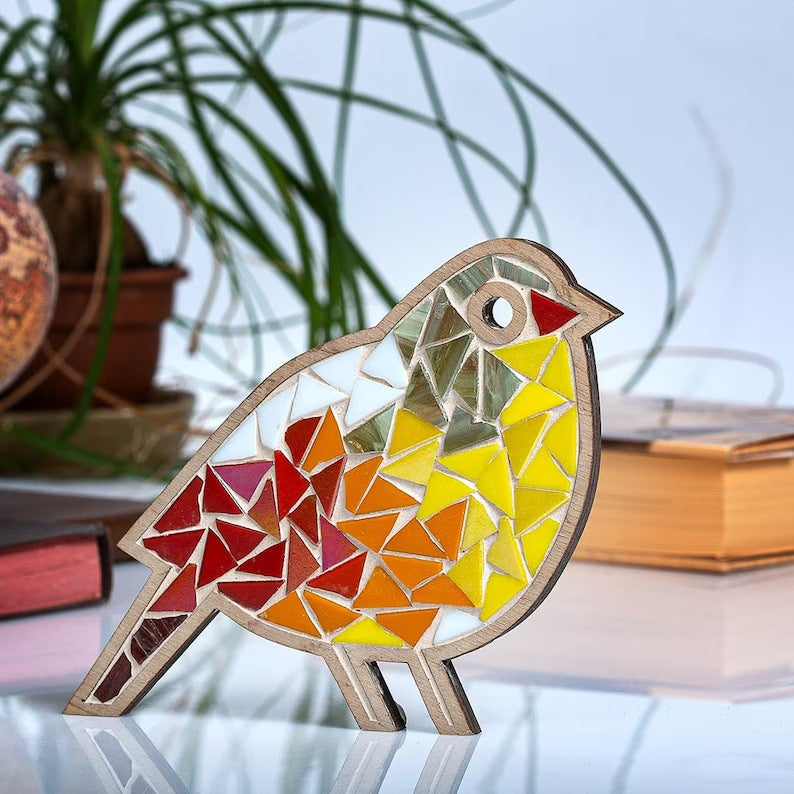 DIY Mosaic Wood Craft Kits for Kids & Adults Bird B