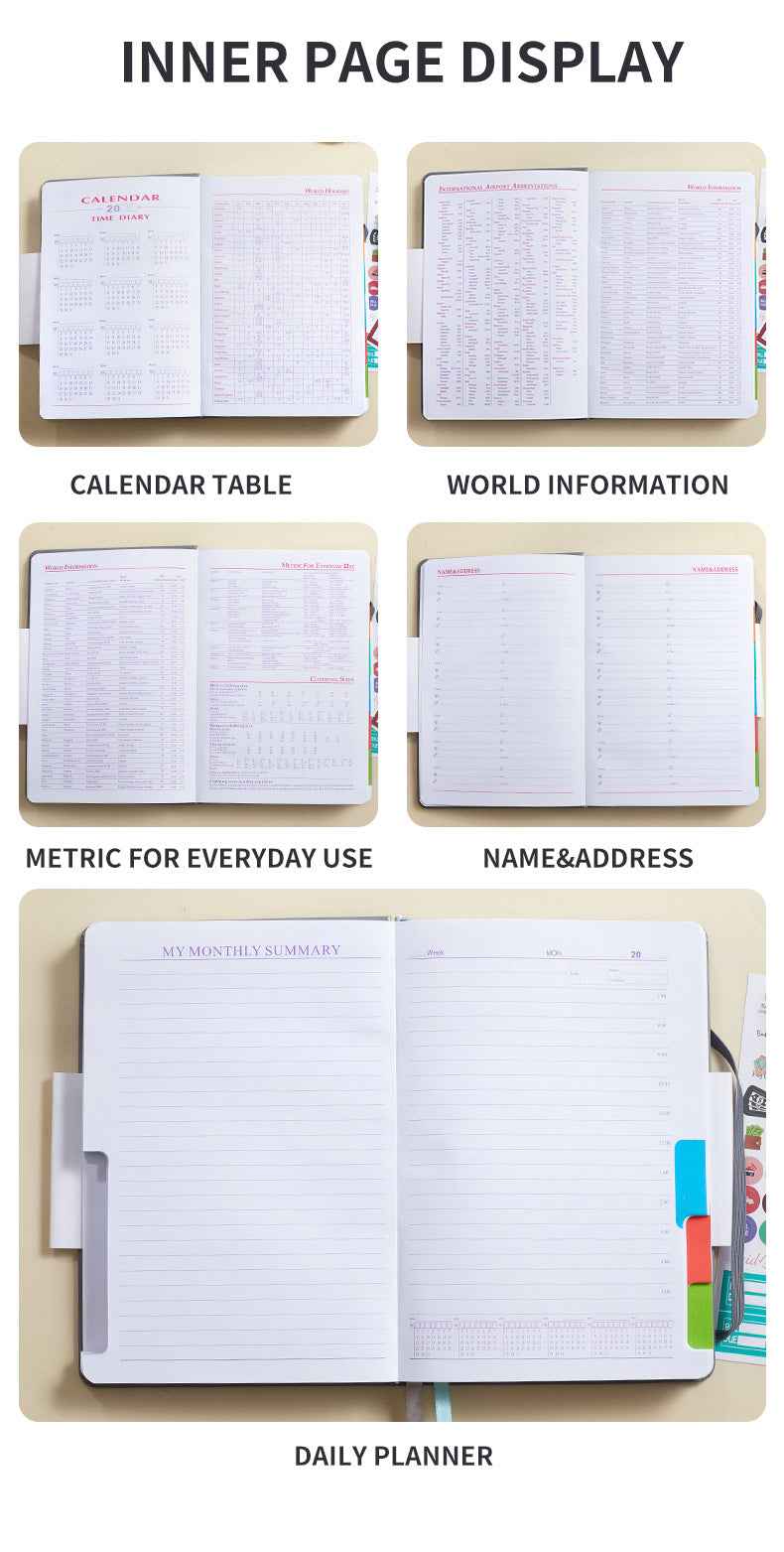 Daily Planner with Hourly PRO Schedule & to-do List – A5