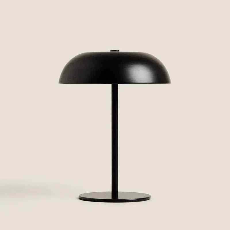 Metal Mushroom Lamp - Rechargeable LED Night Light Black