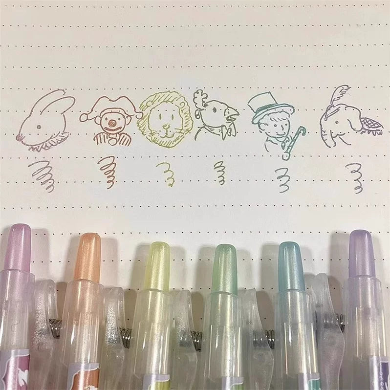 PILOT Juice 10th Anniversary Milk Limited Edition Retractable Gel Pen Set, 0.5mm,6 Colors