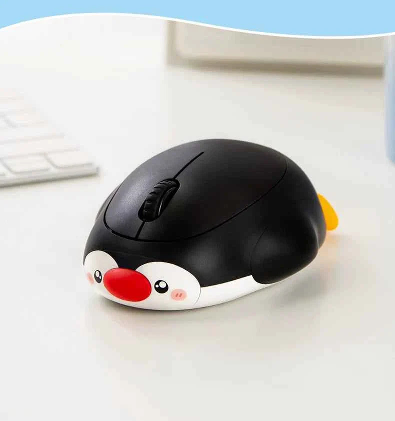 Penguin-Shaped Wireless Mouse Dual Mode 2.4G & Bluetooth