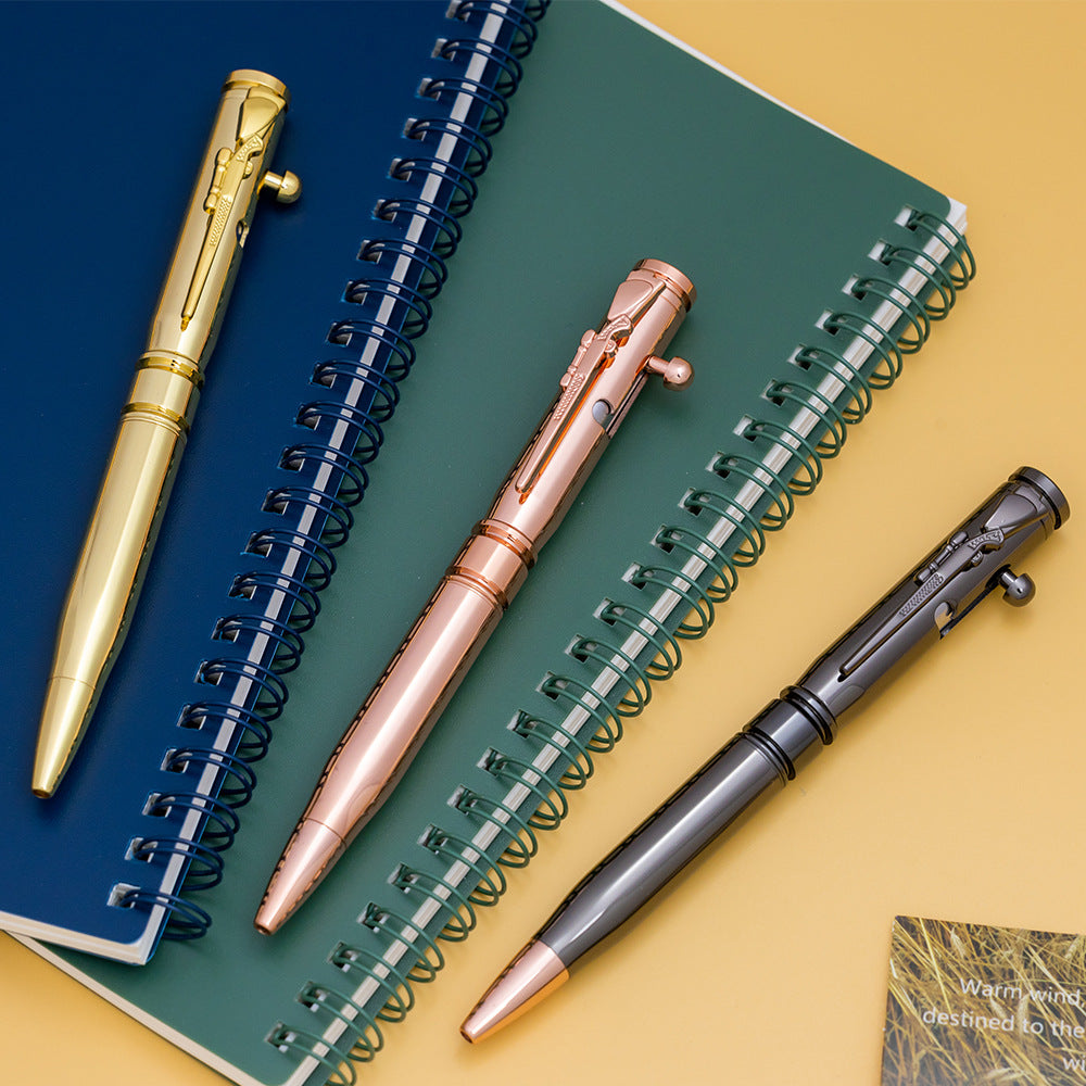 Bolt Action Tactical Metal Ballpoint Pen 3-Pack 1.0mm Black Ink