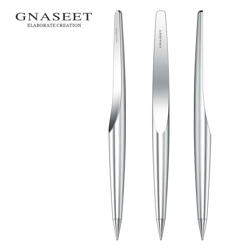 GNASEET Inkless Pen with Egg Stand – Aluminium Alloy Eternal Pen | Premium Desktop Writing Sculpture
