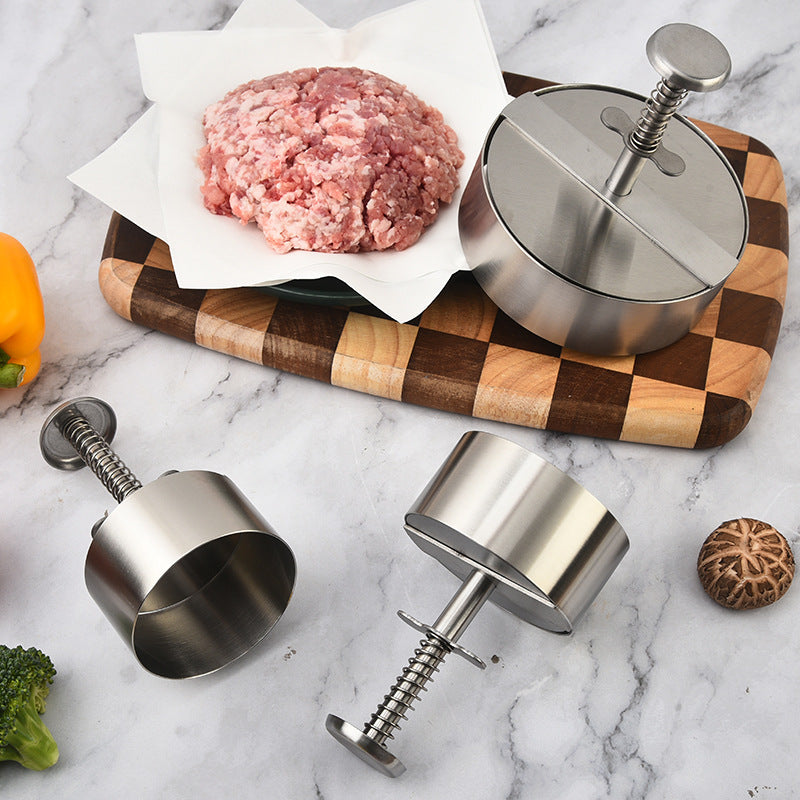 304 Stainless Steel Burger Press & Patty Maker Mould