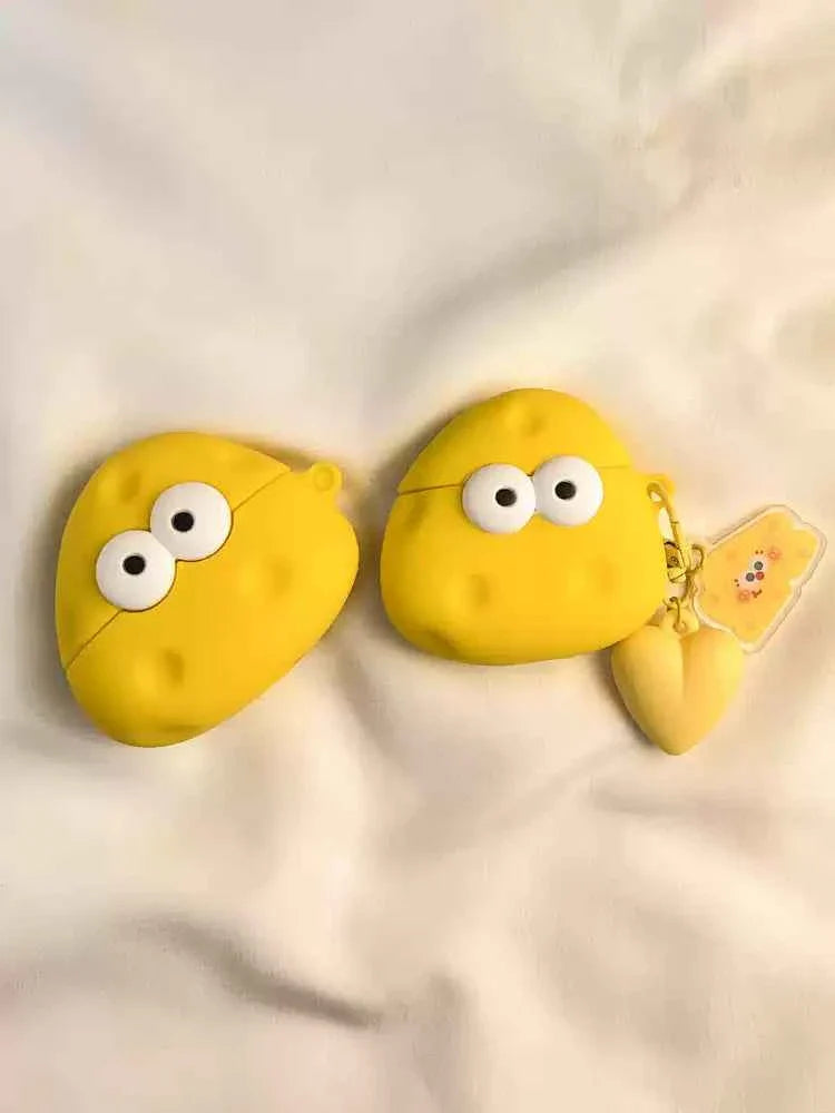 3D Cheese Plastic AirPods Case