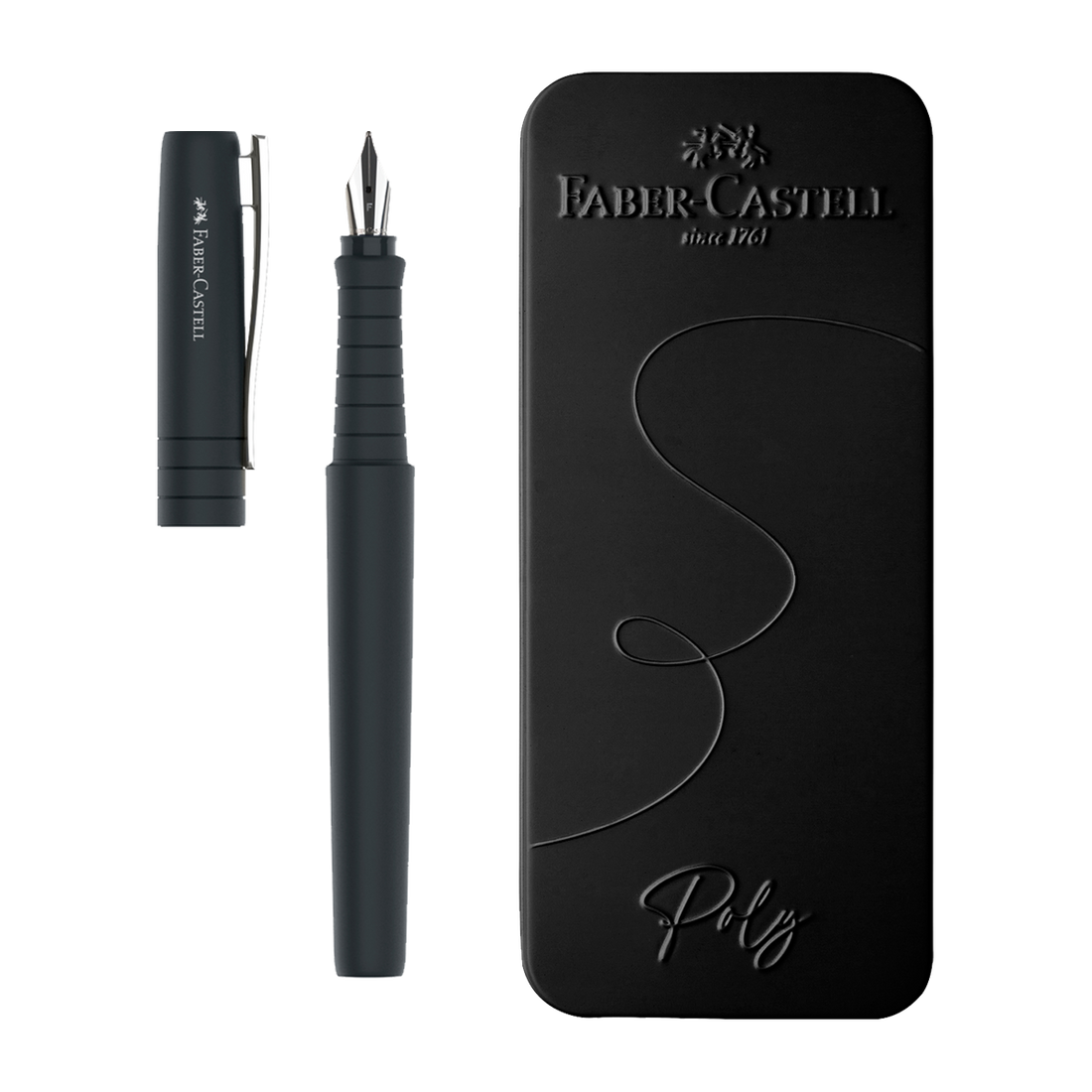 Faber-Castell Poly Ball Fountain Pen Fine Nib Black