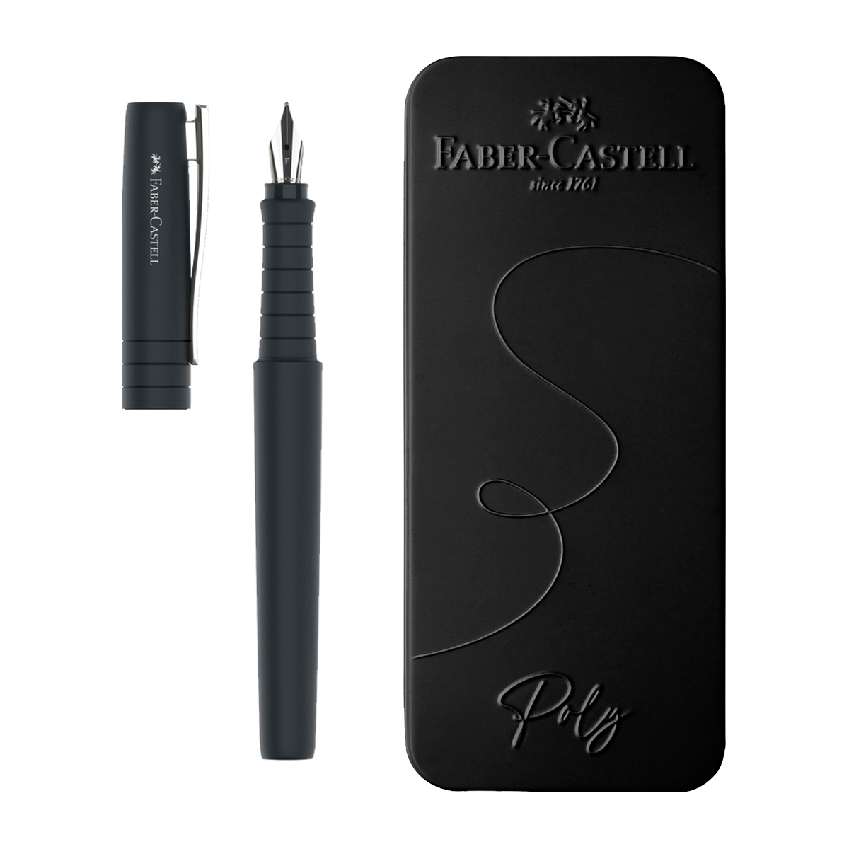 Faber-Castell Poly Ball Fountain Pen Fine Nib Black