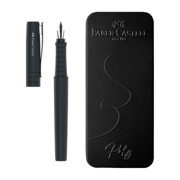 Faber-Castell Poly Ball Fountain Pen Fine Nib Black