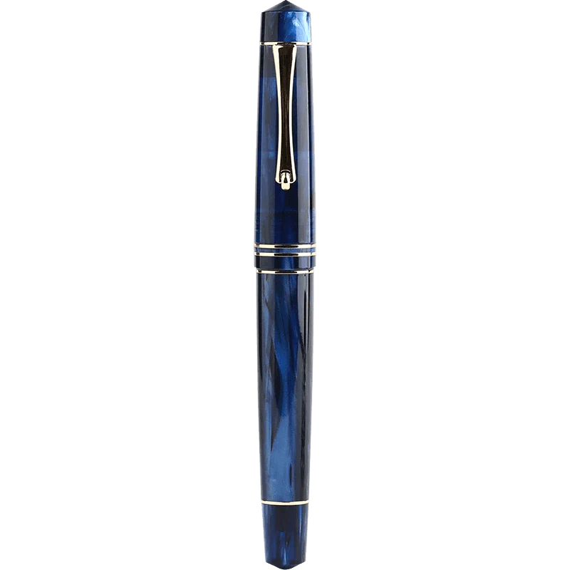 Majohn M800 Acrylic Fountain Pen,Germany Bock Fine Nib Blue