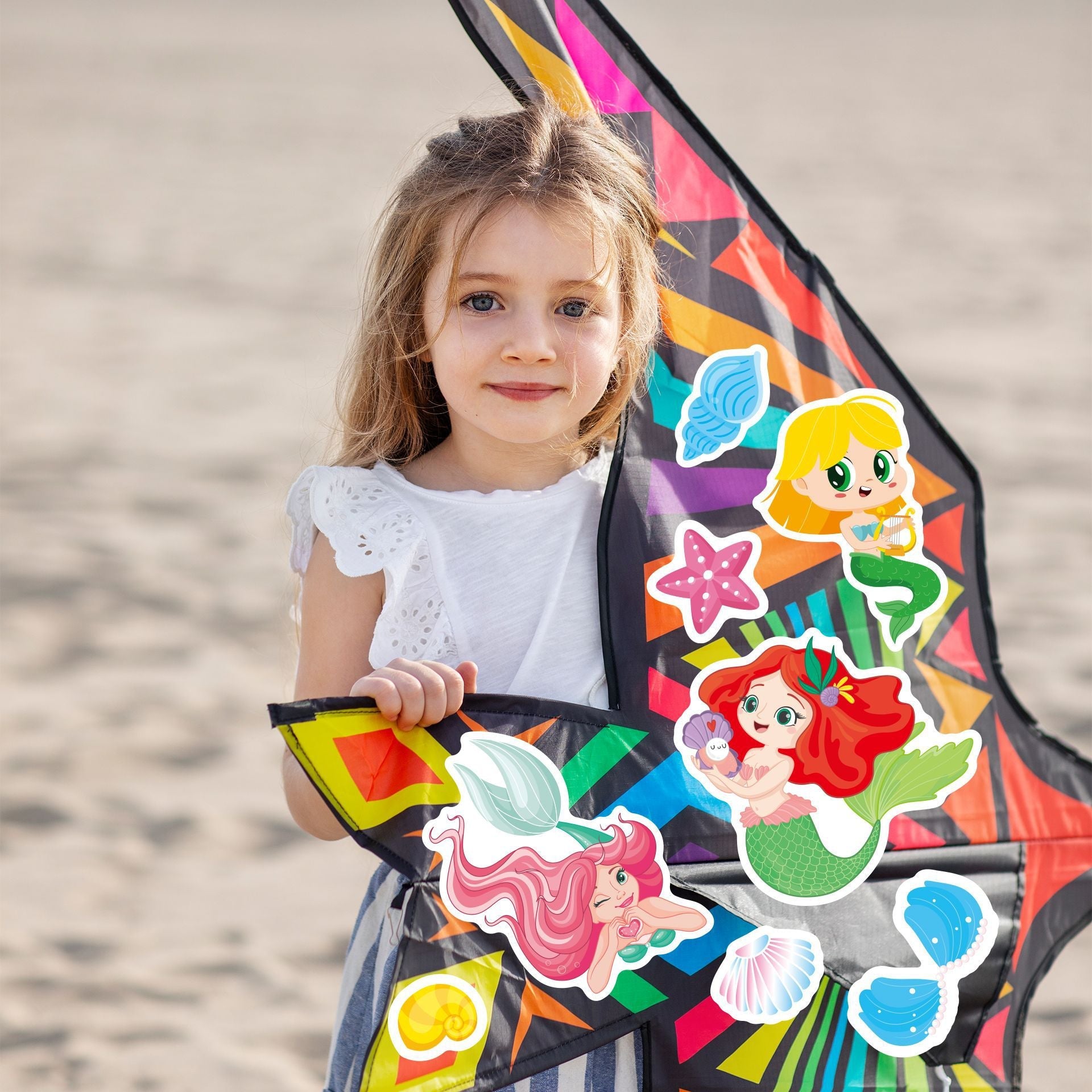 Make a Face Mermaid Squad Stickers for Kids 24 Sheets
