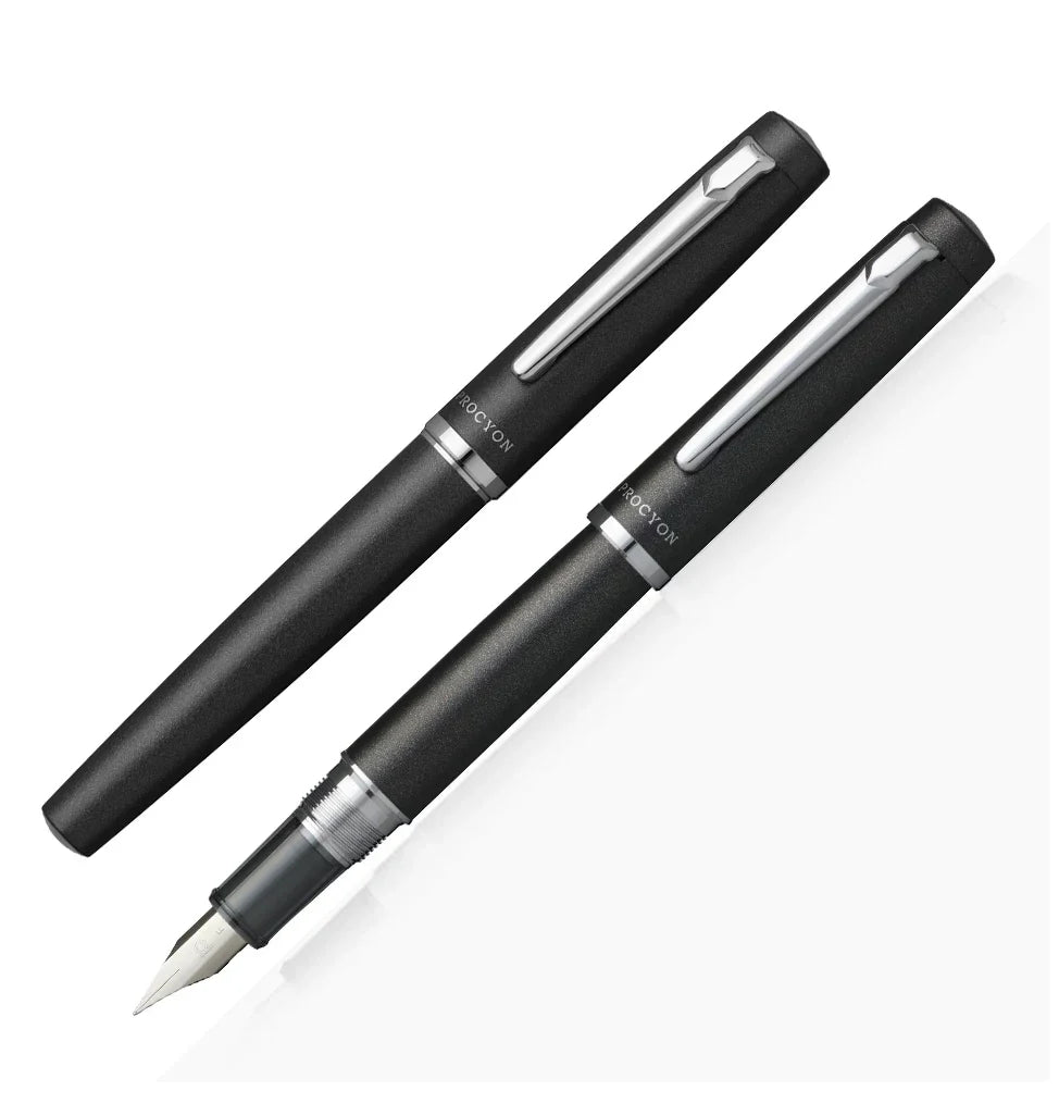 Platinum PROCYON PNS-5000 Fountain Pen – Iridium Nib | F 0.38mm / M 0.5mm | Turquoise / Persimmon / Lemon / Deep Sea / White / Carmine / Dark Mica Dark Mica