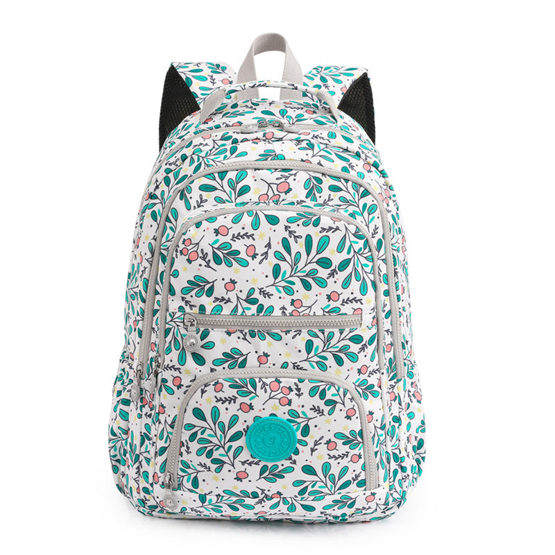 55L Lightweight Water-Resistant Backpack Outdoor Travel Bag Pink Flower Bud