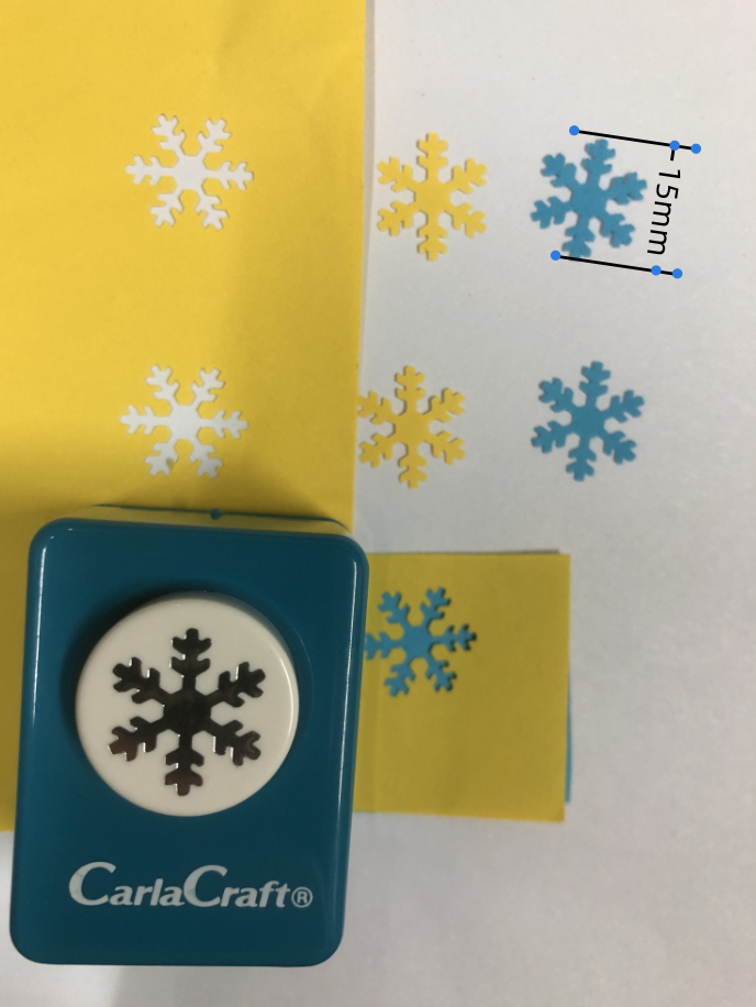 CARL Craft Mini Punch Japan Selection Snowflake 15mm