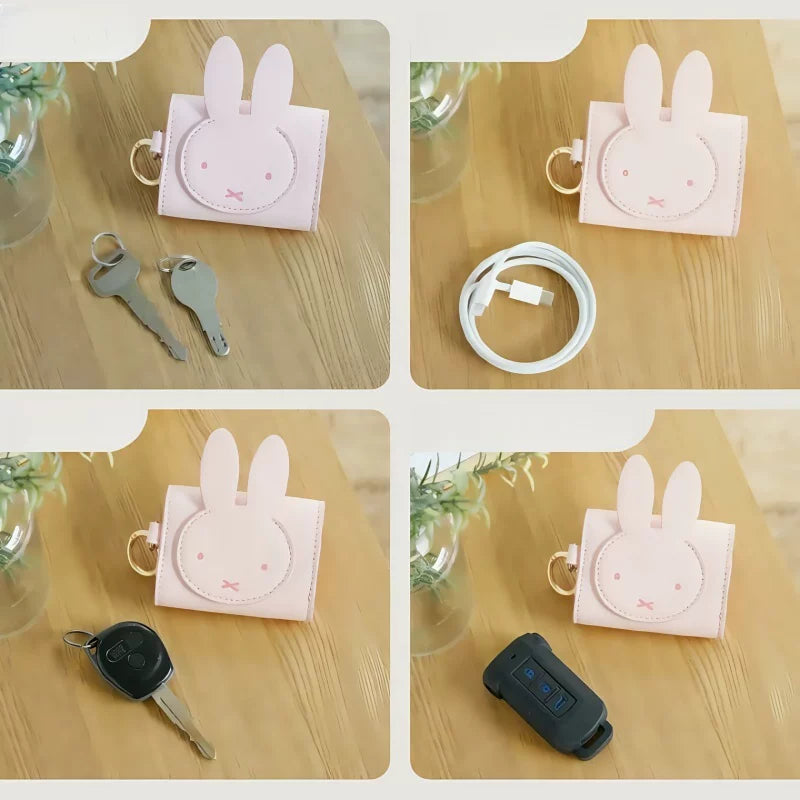 Japanese Cute Rabbit Earphone Case & Key Pouch