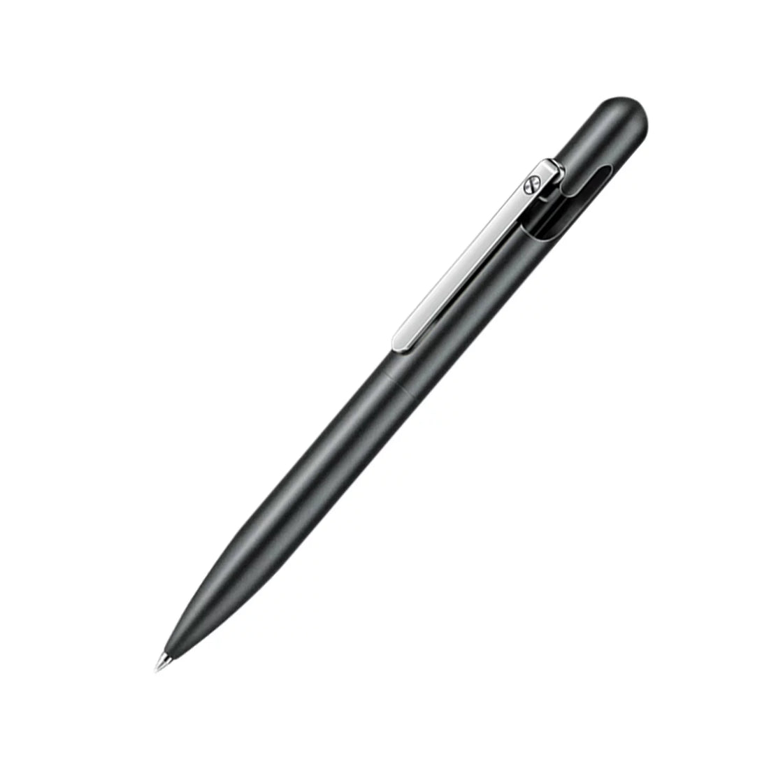 GNASEET Brushed Stainless Steel All-Metal Ballpoint Pen Silver