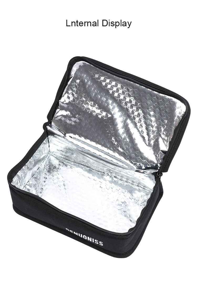 DENUONISS Small Insulated Lunch Box Portable Soft Bag