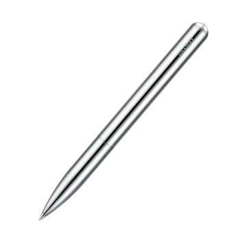 GNASEET Silver Stainless Steel All-Metal Ballpoint Pen Retractable