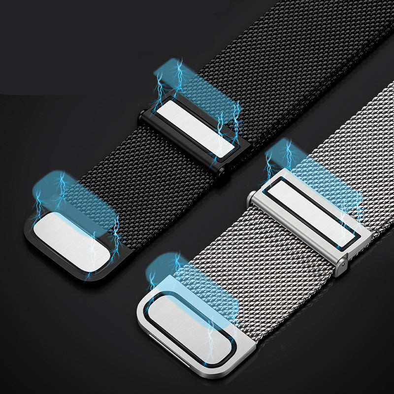 Apple Watch Two-Piece Double Magnetic Stainless Steel Metal Strap