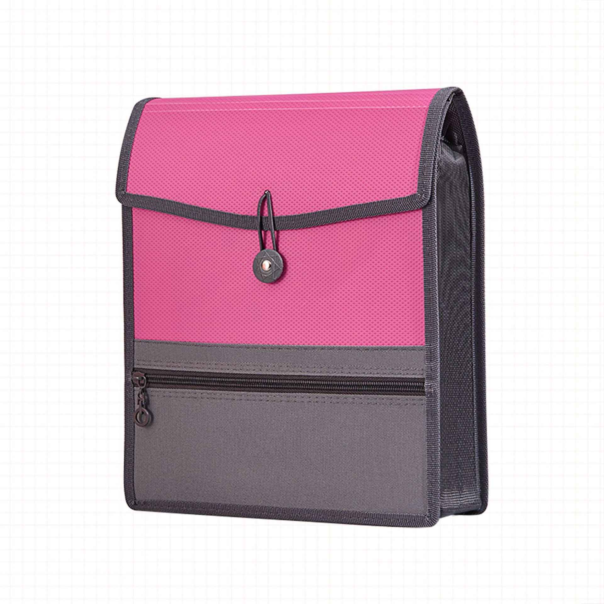 2 Pack Vertical Expandable File Folders A4 Letter Size Pink