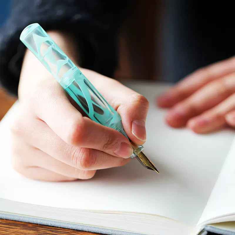 MAJOHN Wancai Mini Transparent Pocket Fountain Pen Fine Nib 0.5mm Day Dream