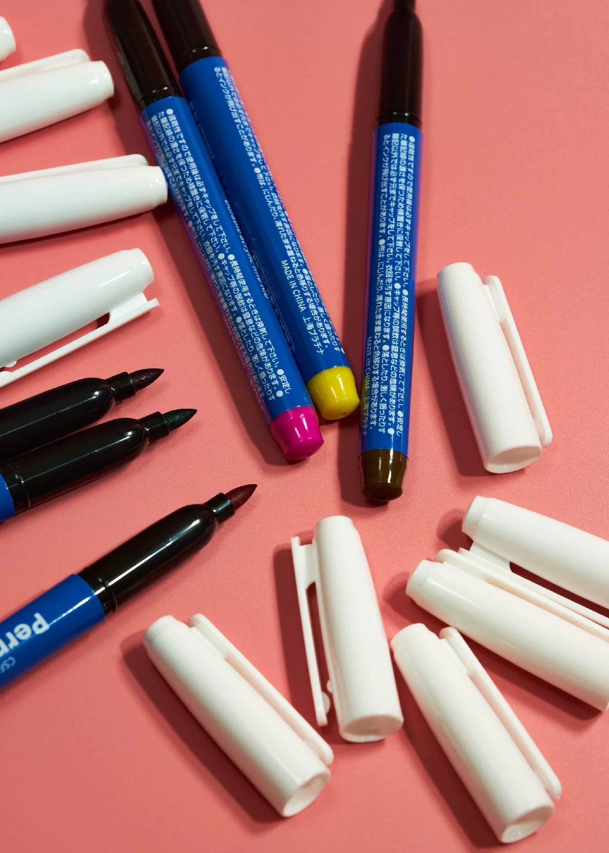 Platinum GSF-100B Oil-Based Marker Set – Large Capacity Art Markers | 4-Colour / 12-Colour Sets | Fine Line Drawing for Kids & Artists