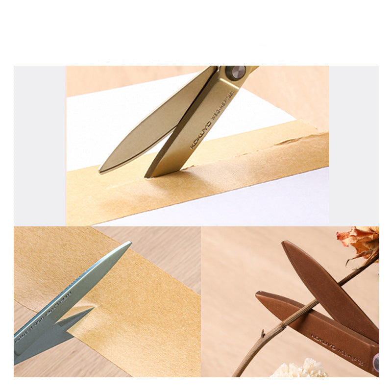 KOKUYO SAXA Titanium-Coated Scissors | Safe, Portable & Multi-Purpose | 172×76mm | WSG-HSPT251