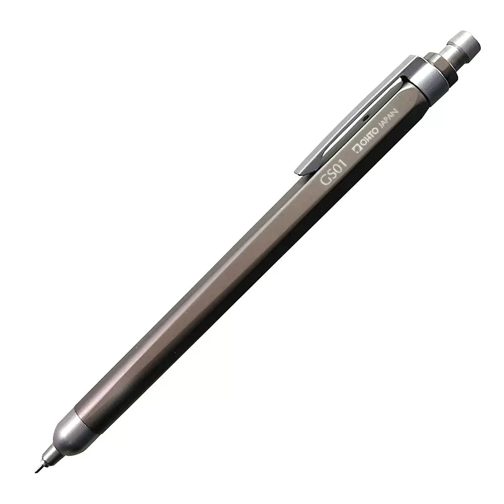OHTO GS01 Horizon Roller Gel Pen 0.5mm – Metal Barrel | Black / Champagne Gold / Silver / Red | Japan OHTO Black