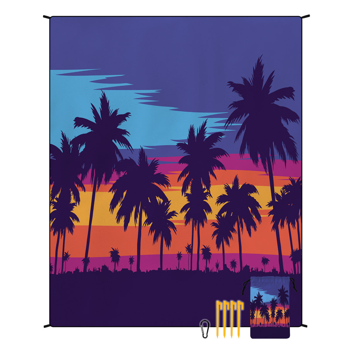 Bohemian Beach Mat & Outdoor Picnic Blanket – Waterproof 220 x 180cm