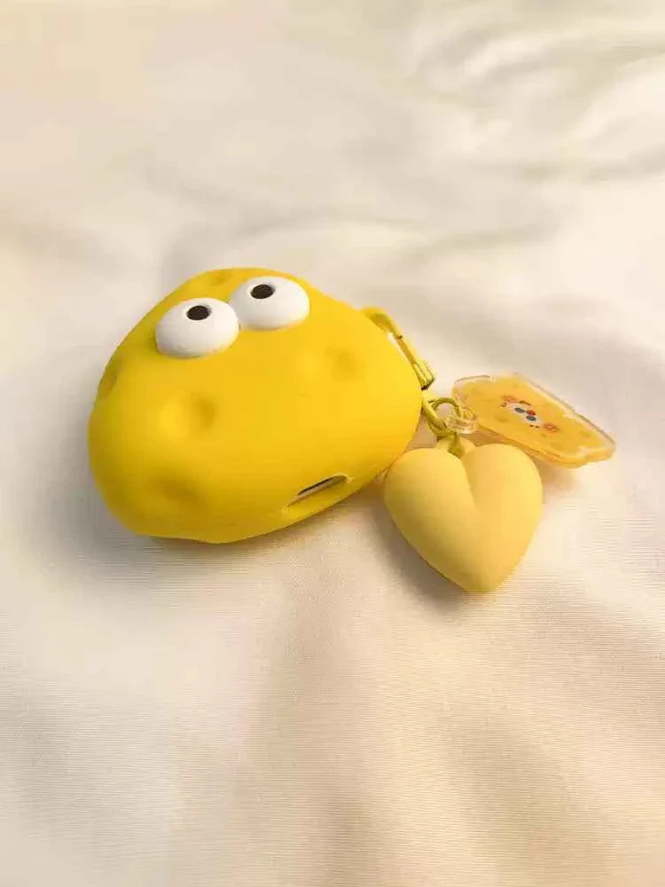 3D Cheese Plastic AirPods Case