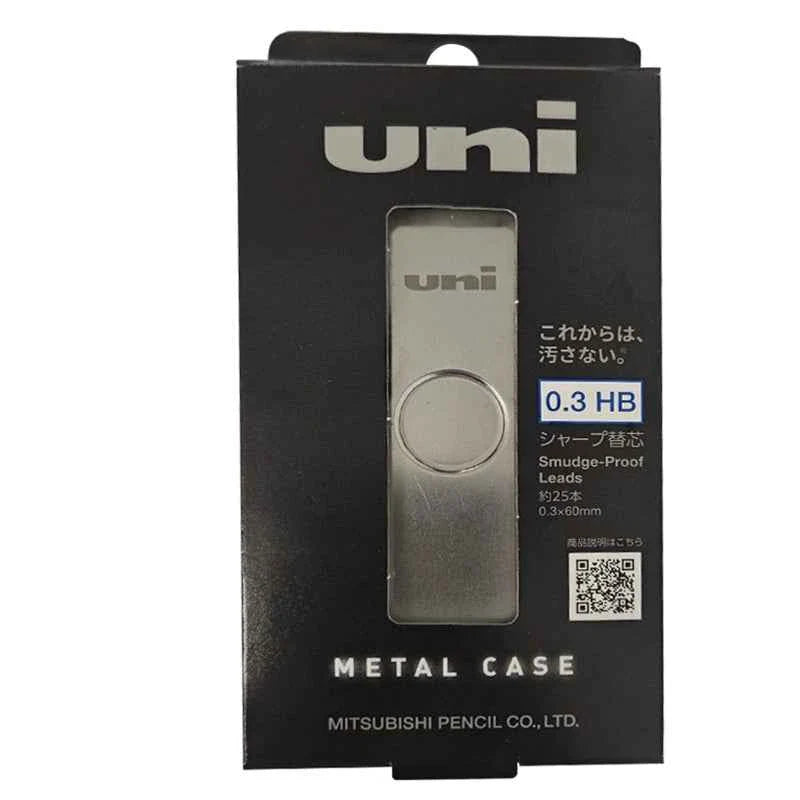 Uni Smudge Proof Pencil Leads Metal Case 0.3/0.5 HB 0.3mm