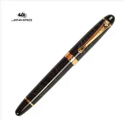 Jinhao X450 Fountain Pen Medium Nib Black Marble