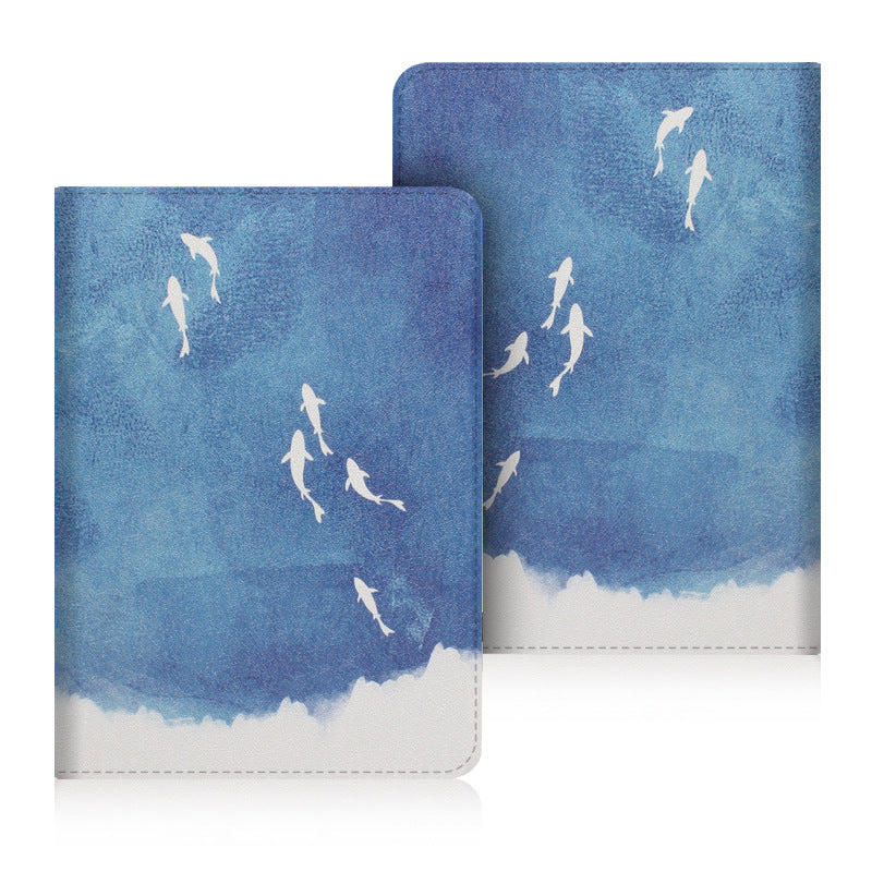 Kindle Paperwhite 11th 6.8 inch Case Cover with Stand Hand Strap Fish