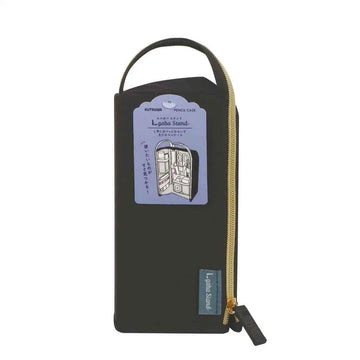 KUTSUWA Pen Case L gaba Stand Desktop Organizer Bag Black