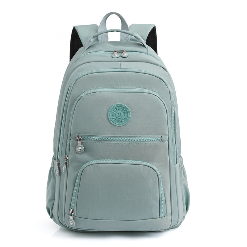 55L Lightweight Water-Resistant Backpack Outdoor Travel Bag Light Blue