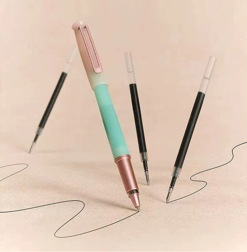 TANOOCI Wagashi Japanese Sweets Gel Pen | Magnetic Cap | 0.5mm Bullet Tip Black Ink | Includes 2 Refills