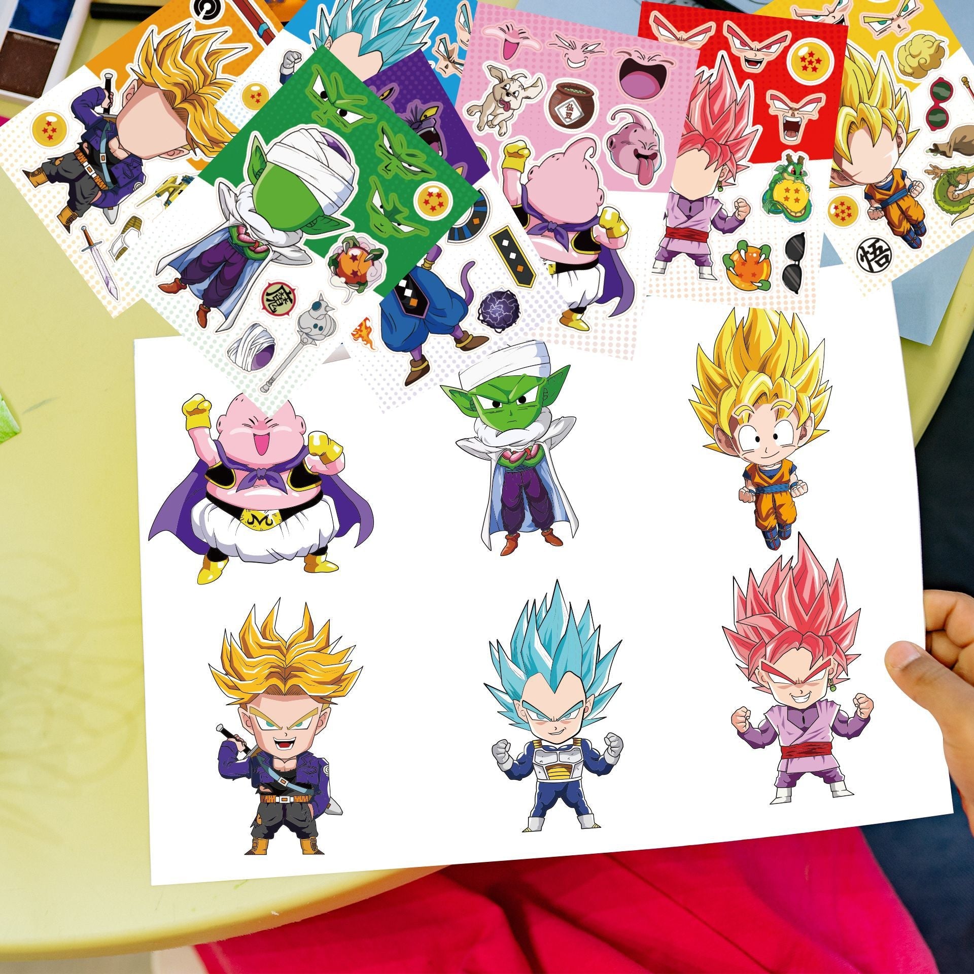 Make a Face Dragon Ball Q Anime Stickers for Kids 32 Sheets