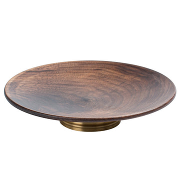 Walnut Wood Serving Plate | Zen-Style Fruit, Tea & Snack Tray