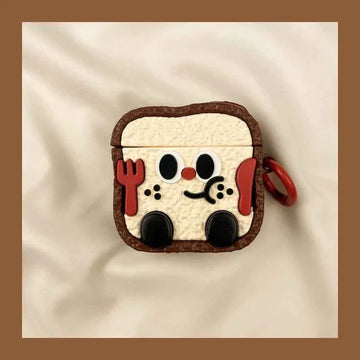 Chocolate Toast Emoji AirPods Case A