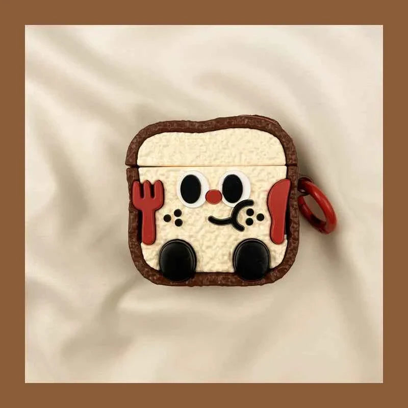 Chocolate Toast Emoji AirPods Case A