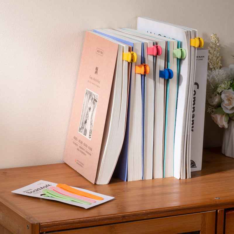 6pcs Automatic Silicone Bookmarks for Reading Women Men Book Lovers