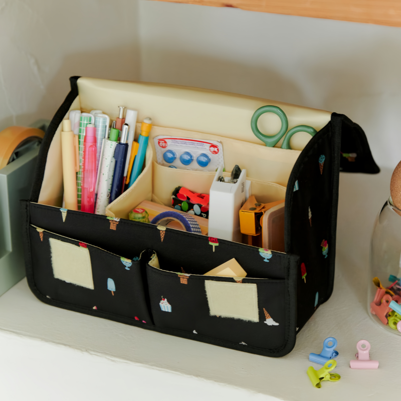 Japanese Cute Cartoon Scrapbook & Stationery Organizer Bag