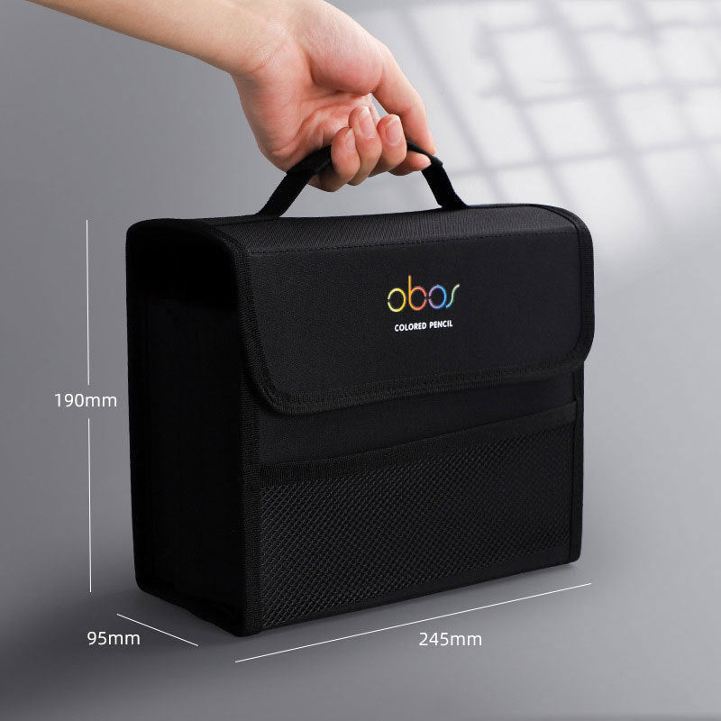 OBOS 200 Slots Pencil Case Holder Black