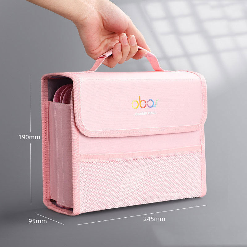 OBOS 200 Slots Pencil Case Holder Pink