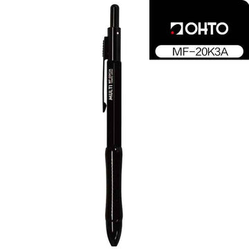 OHTO 2+1 Multi-Function Pen,0.5mm Mechanical Pencil,0.7mm Ballpoint Pen Black