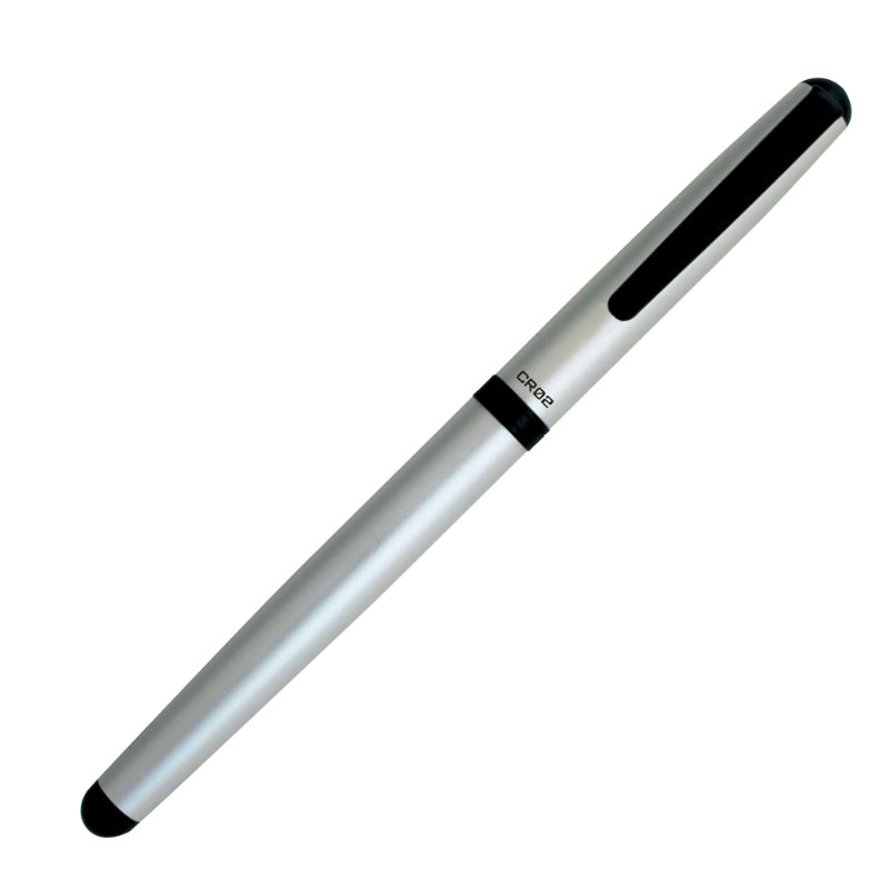 OHTO CR02 Ceramic Roller Gel Ink Pen 0.5MM Matte Silver