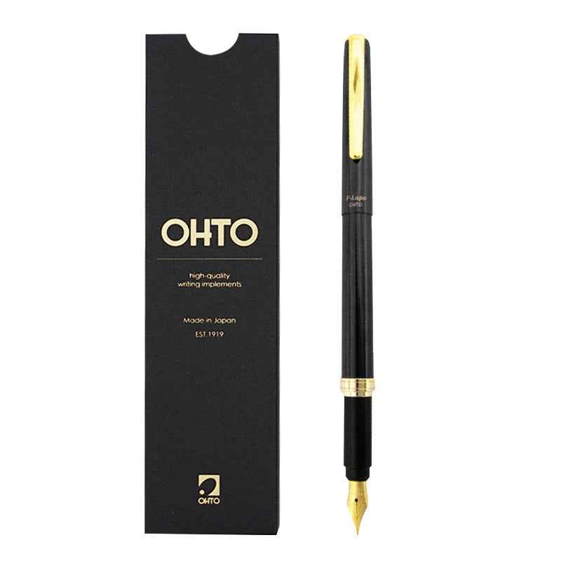 OHTO F-Lapa Fountain Pen - Fine Nib 0.7mm Black
