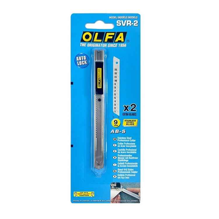 OLFA 9mm Stainless Steel Utility Knife (SVR-2)